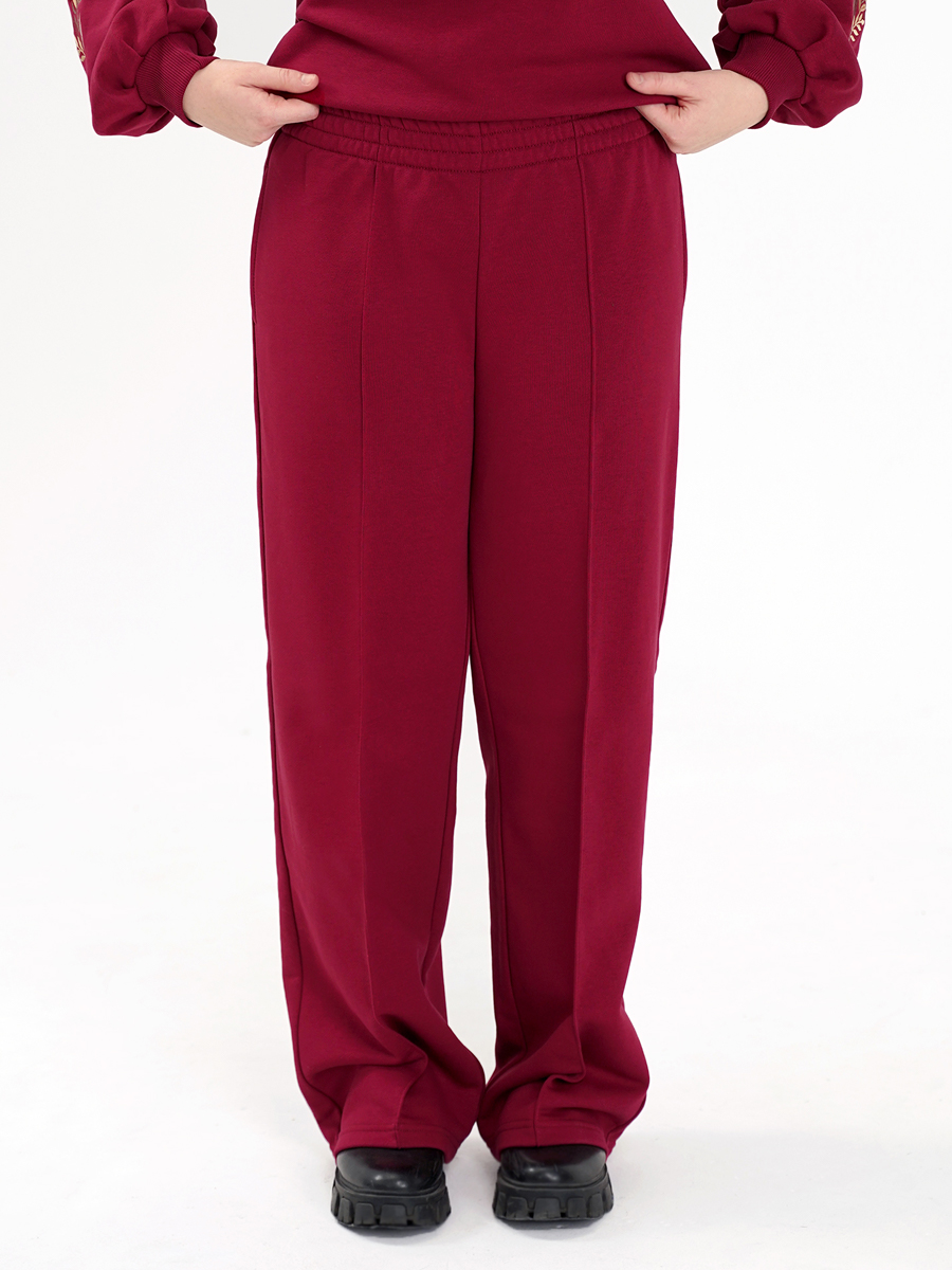 Брюки-палаццо женские винные