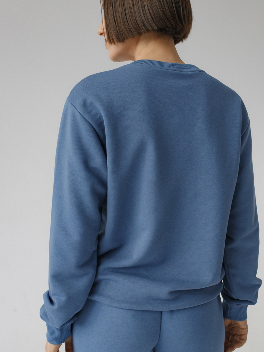 Женский свитшот джинсовый с вышивкой "Дрэва жыцця"